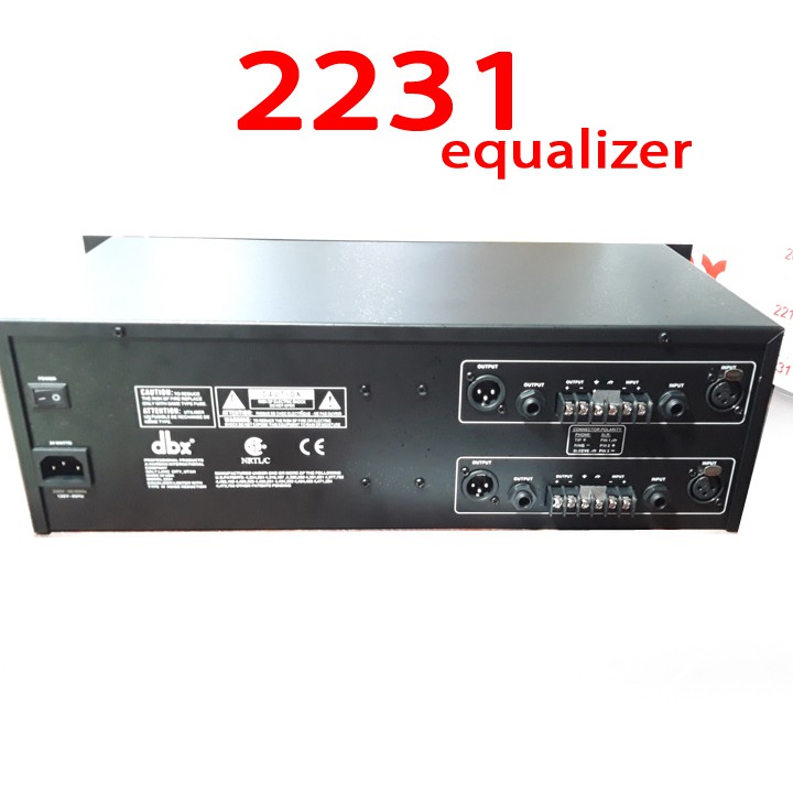 [Giá Sốc] lọc tiếng âm thanh dbx 2231 -loại 62 cần gạt equalizer +TẶNG dâyCANON