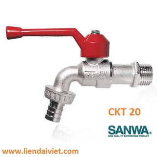 Vòi xả nước tay gạt sanwa ren 27 ckt 20 thái lan
