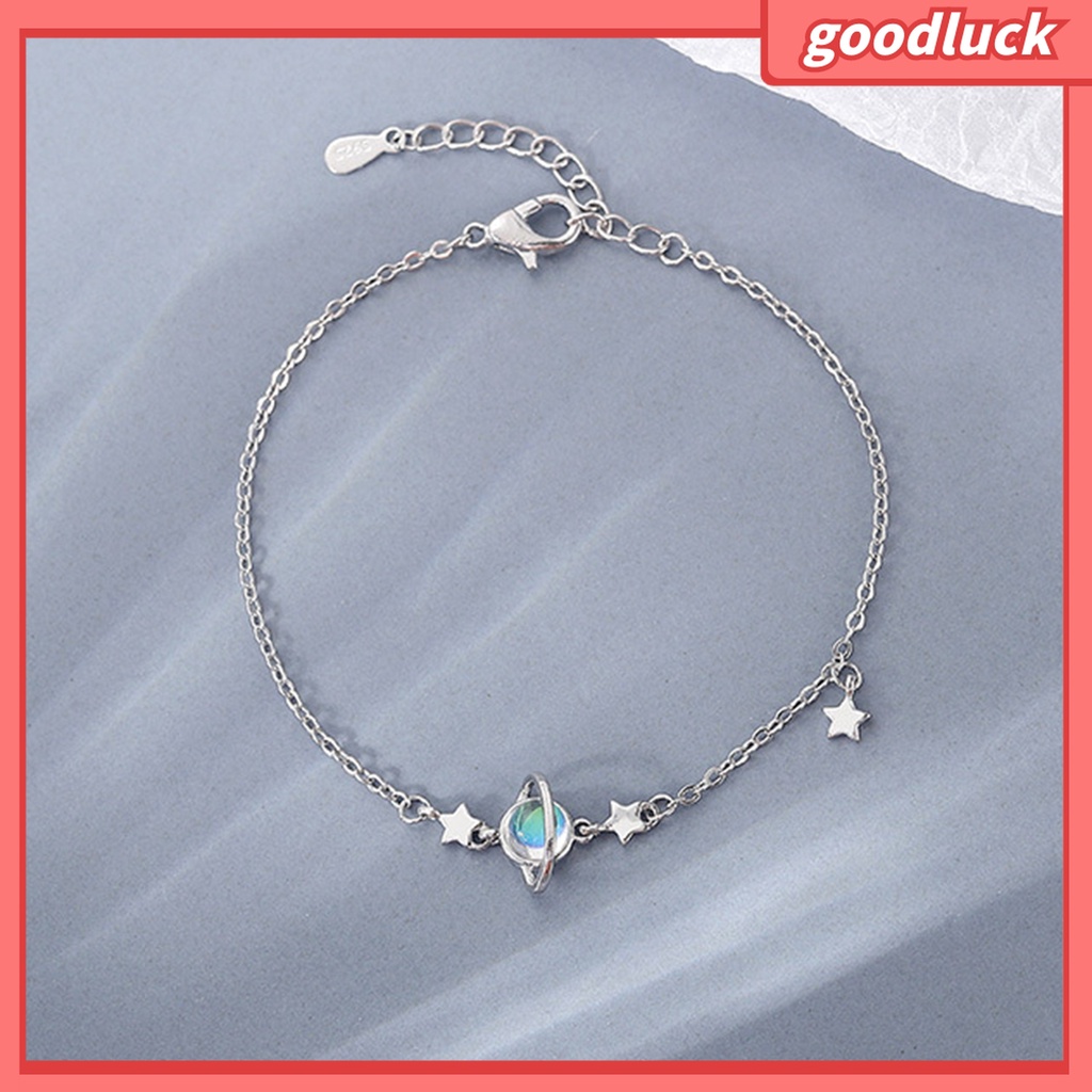 Goodluck| Vòng Tay Đính Đá Mặt Trăng Ngôi Sao Lãng Mạn Thời Trang Cho Nữ