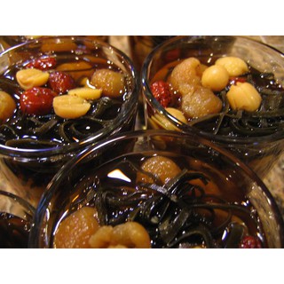 NGUYÊN LIỆU NẤU SÂM BỔ LƯỢNG 1.8KG (gồm 9 món: phổ tai,rong sụn gai,nhãn nhục,bo bo,hạt sen,nấm tuyết,táo,nho, đường phè