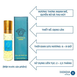 [Chính hãng Hparfume] Nước hoa Versace Eros dạng lăn size mini 12ml