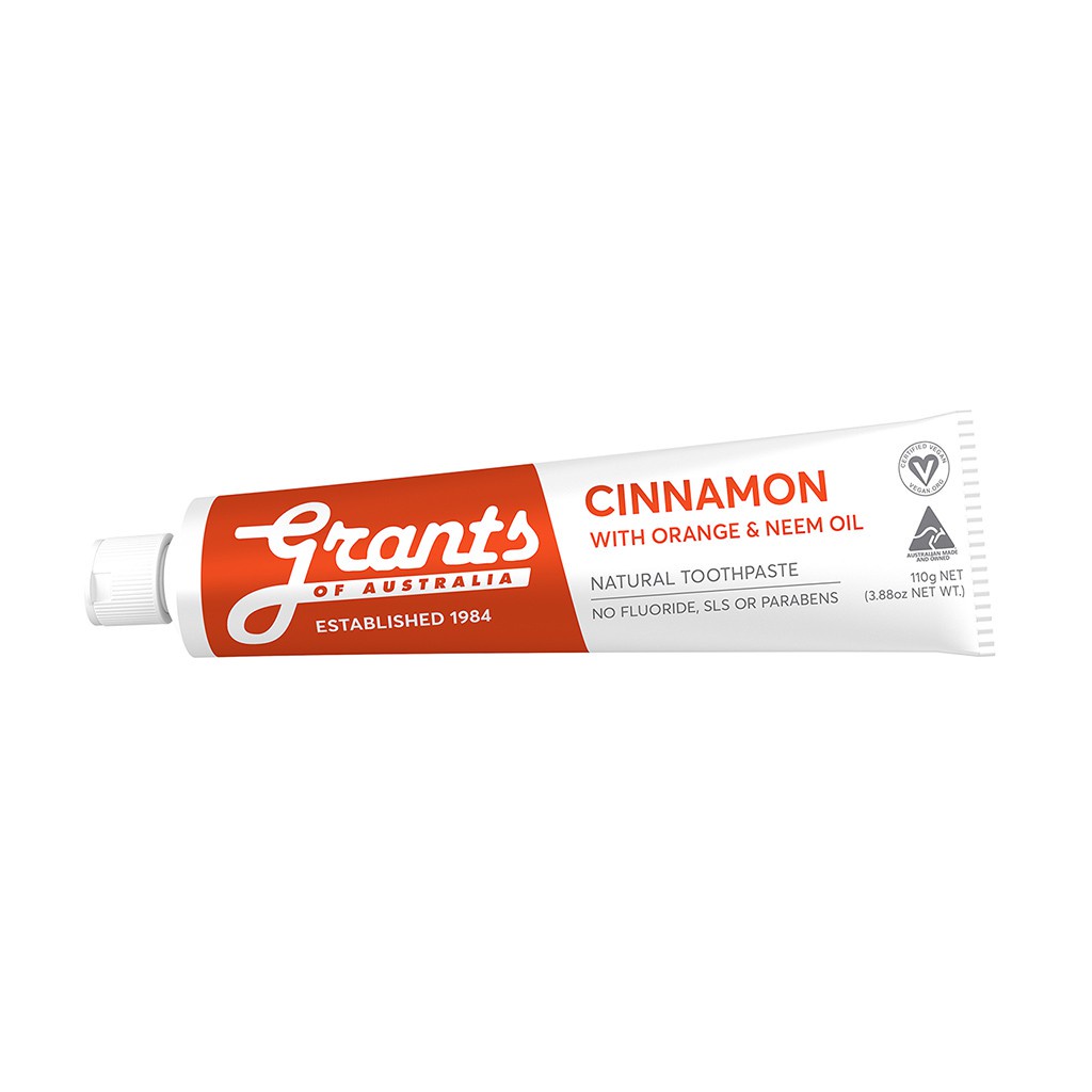 [HOT] Kem Đánh Răng Hữu Cơ Grants Of Australia Cinnamon 110Gr (Mùi Quế)