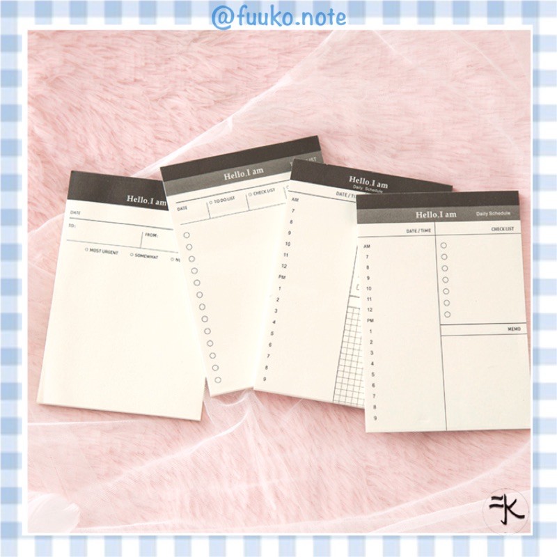 (6 loại) Sticky Note/ Giấy ghi chú Lập kế hoạch,plan siêu tiện lợi