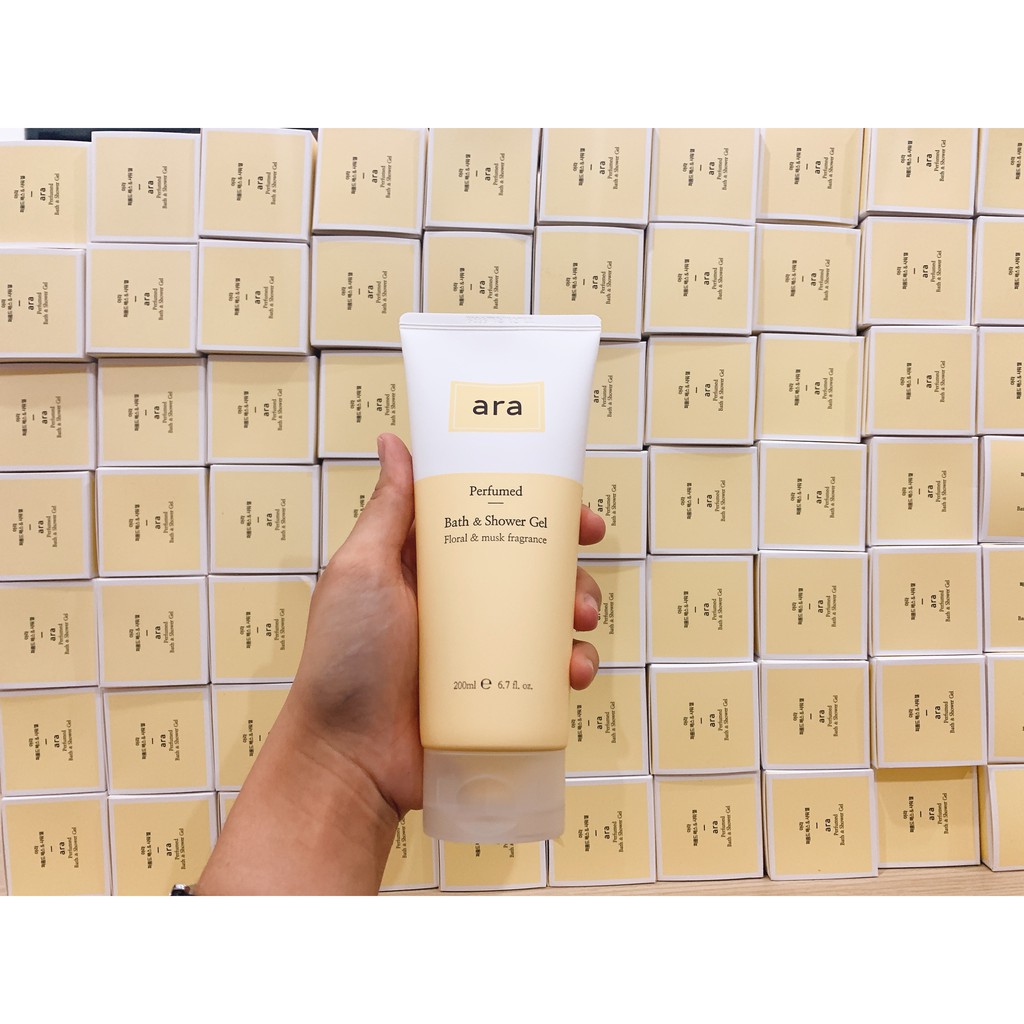 Ara - Perfumed Bath & Shower Gel  Ara Gel tắm dưỡng thể hương nước hoa cao cấp  ( Lưu lại mùi hương suốt ngày dài )