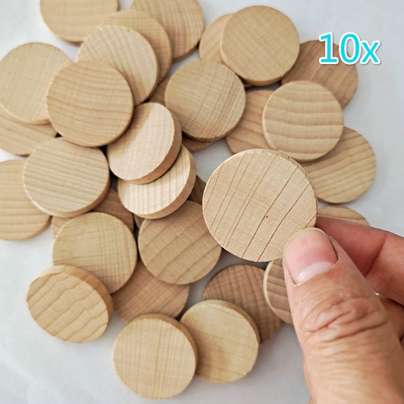 10 Miếng Gỗ Tròn Đơn Giản Trang Trí Nhà Cửa
