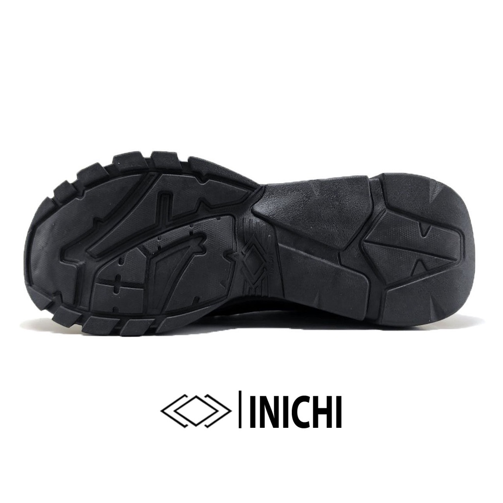 Giày đế độn sneaker nam nữ full đen IC941 INICHI bền đẹp