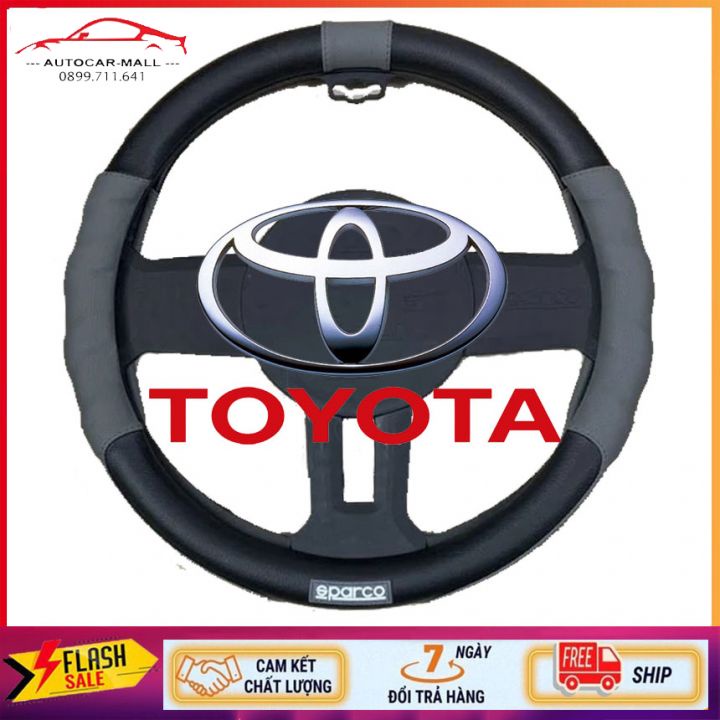 Bọc vô lăng TOYOTA Vios, Innova, Fortuner, Camry, Altis, Yaris, Land Cruise, Hilux, Avalon Avanza Rush chất liệu dày dặn