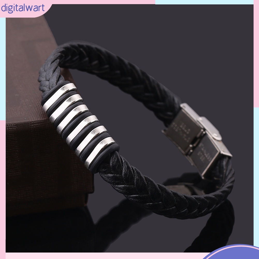 Vòng Đeo Tay Giả Da Phong Cách Cá Tính Dành Cho Nam