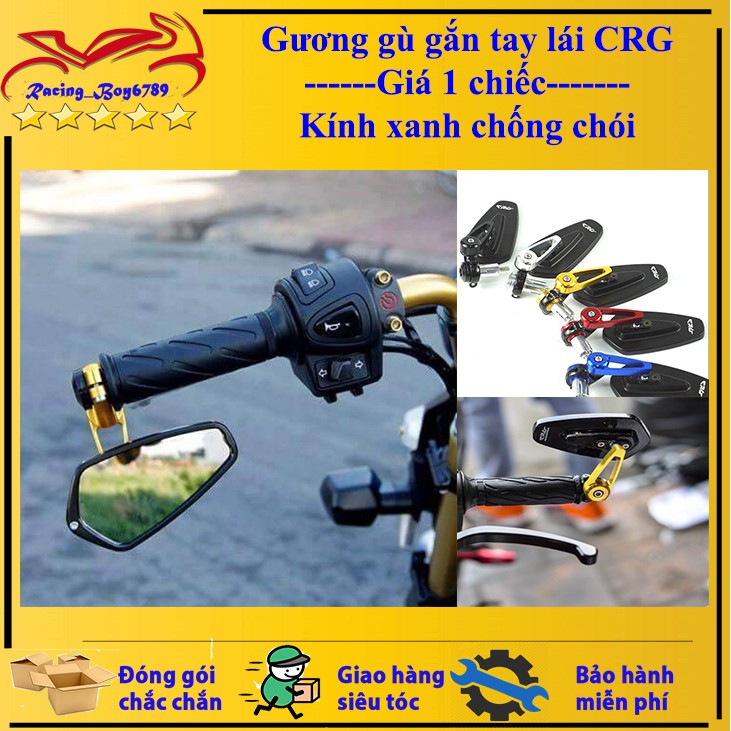 1 CHIẾC_Gương gù lắp tay lái Crg[ không phân biệt trái phải]