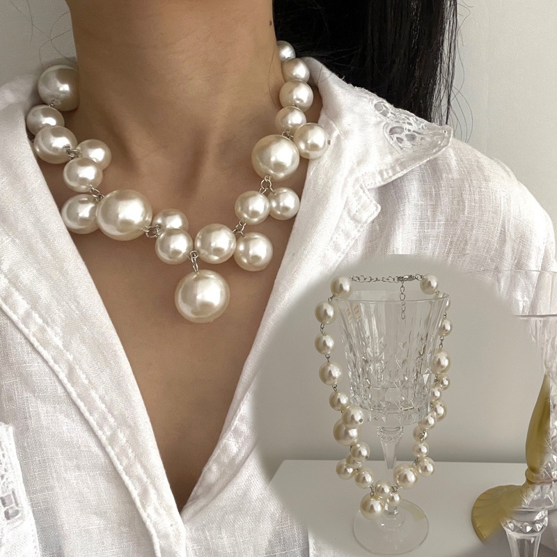 Vòng cổ Chuỗi Hạt Ngọc Trai Cao Cấp Phong Cách Sang Trọng Đơn Giản