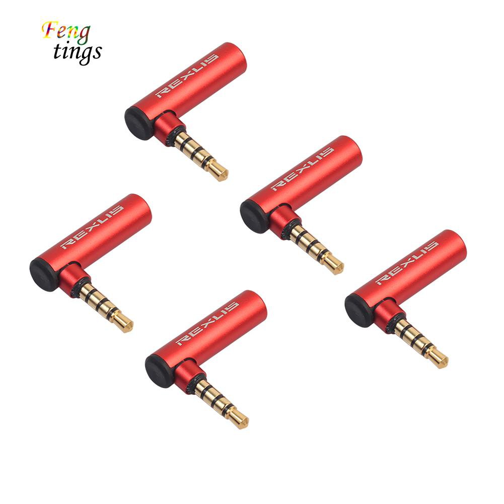 Giắc chuyển âm thanh 2 đầu chuẩn 3.5mm góc co L