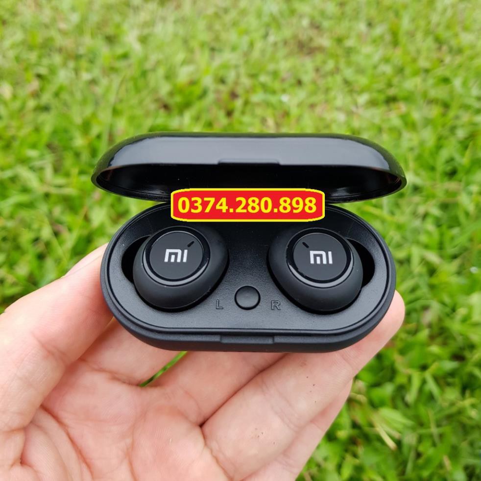Tai Nghe Bluetooth AirDots Redmi2 Đen True Wireless Công Nghệ 5.0 Kèm Đốc Sạc ,Cảm Biến Tự Động Kết Nối | BigBuy360 - bigbuy360.vn