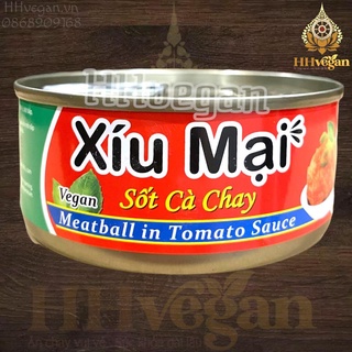 Xíu mại sốt cà chay âu lạc - 1 hộp 160g - thực phẩm chay âu lạc - đồ hộp ăn liền