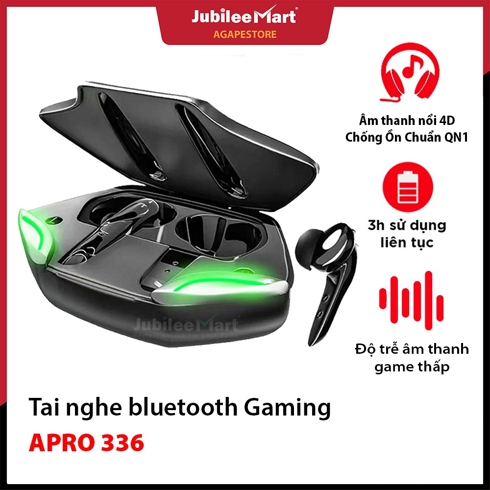 Tai nghe nhét tai GAMING 336 tặng kèm sạc dự phòng thiết kế nhỏ gọn nghe nhạc cực êm sang trọng