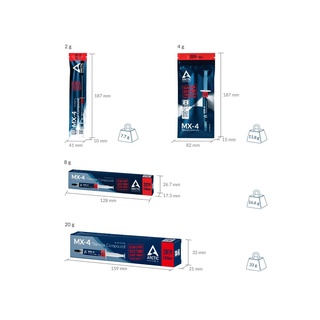 Keo tản nhiệt Arctic MX4 Cao cấp - 20g/8g/4g Thermal Compound, hỗ trợ làm mát GPU, CPU