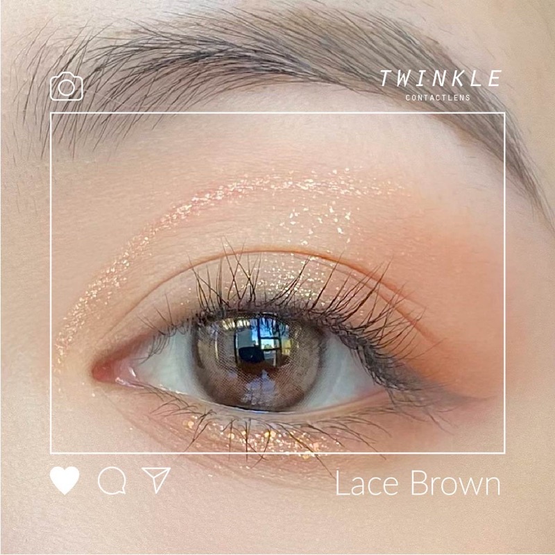 Kính áp tròng nâu hạt dẻ Lace Brown