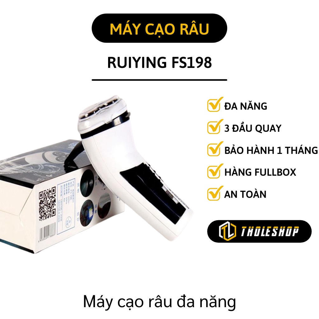 Máy Cạo Râu Ruiying FS198 sạc pin cao cấp tại nhà tiện dụng - Máy cạo lông có đèn led 2581