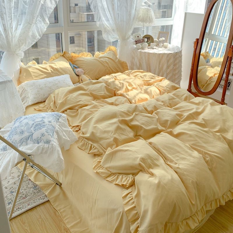 Set 4 món cotton tici bèo dài nhiều tông màu