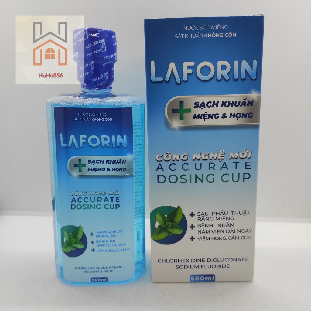 Nước súc miệng sát khuẩn răng miệng Laforin chai 500ml