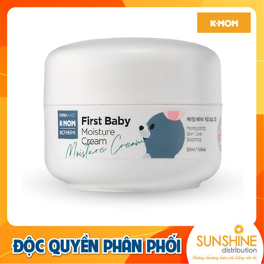 Kem dưỡng ẩm trẻ sơ sinh K-Mom Jojoba hữu cơ dưỡng ẩm sâu làm mềm da không nhờn rít 50ml