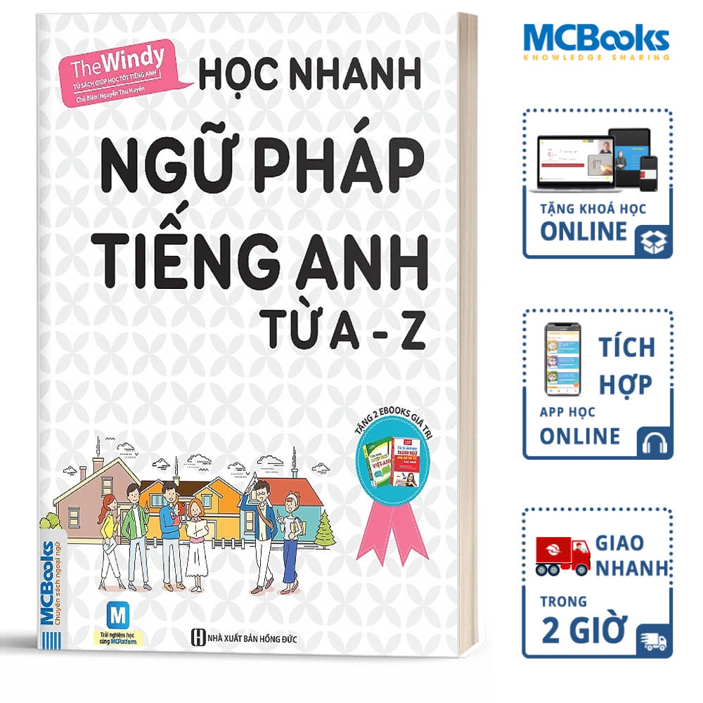 Sách - Học Nhanh Ngữ Pháp Tiếng Anh Từ A - Z - Dành Cho Người Mới Bắt Đầu - Kèm App Học Online