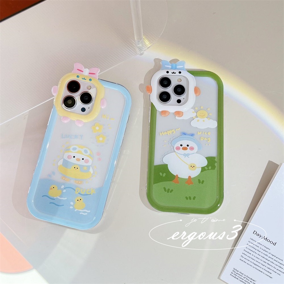 Ốp Điện Thoại Mềm Hình Chú Vịt Nhỏ Dễ Thương Cho iPhone 14 13 12 11 Pro Max SE2020 X XR Xs Max 7 8 6 6s Plus