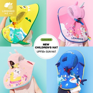 Lemonkid Mũ trẻ em mới Mũ chống nắng trẻ em Mũ chống nắng trẻ em Mũ ngư dân Mũ chống nắng ngoài trời UPF50