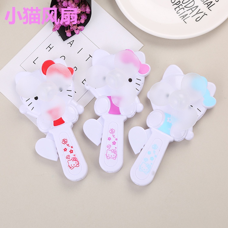 Quạt Cầm Tay mini Họa Tiết Hoạt Hình Dễ Thương