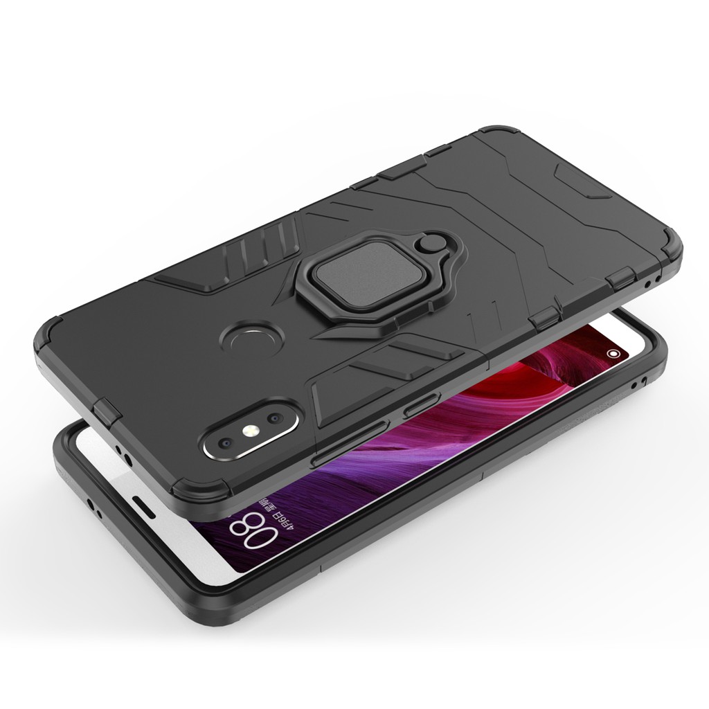 Redmi Note 5 Pro / Note 5 ốp lưng chống sốc Iron Man Iring cao cấp giá đỡ xem phim