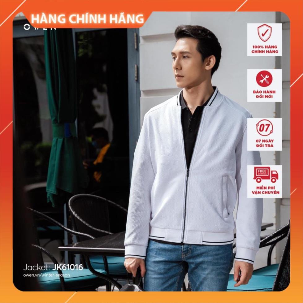 OWEN - (CHÍNH HÃNG) Áo khoác nam OWEN, áo gió Jacket Bomber cao cấp giữ ấm tốt JK61016 - OWEN Flagship Store