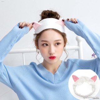 Face wash hair band female Korean net red makeup mask hair band headband sweet headwear simple headband hair accessories