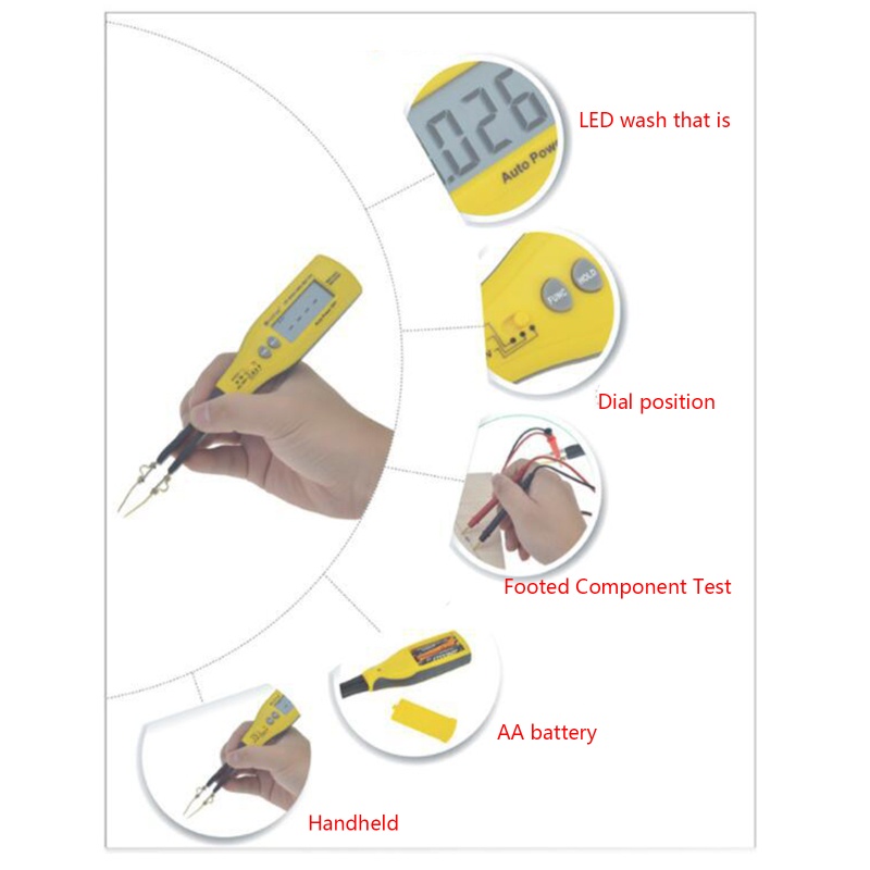 Máy Kiểm Tra Điện Dung Thông Minh SMD 4000 Count HP-990B Cầm Tay