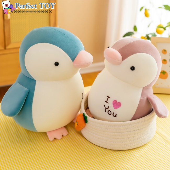 Chim cánh cụt nhồi bông co giãn dễ thương dùng làm quà tặng cho bé