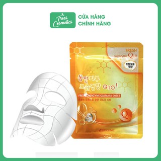Mặt Nạ Dưỡng Trắng Ngừa Nếp Nhăn 3W Clinic Fresh Coenzyme Q10 Mask Sheet 23ml - Hàn Quốc Chính Hãng