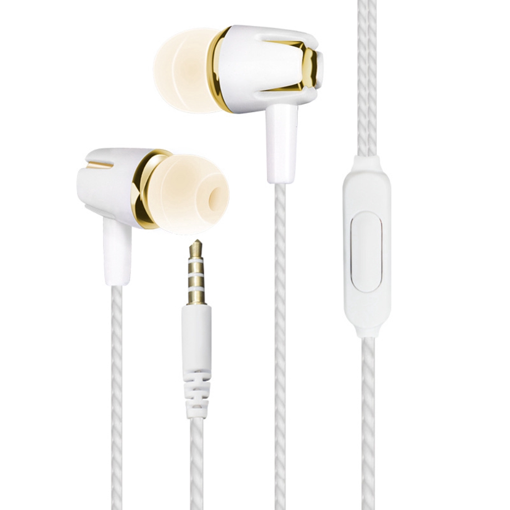 In-ear headphones portable line control with wheat subwoofer headphones ZIYI