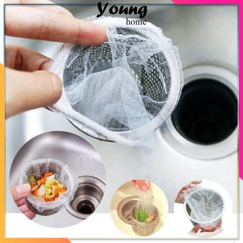 Set 100 Túi Lọc Rác Bồn Rửa Chén Bát Siêu Tiện Dụng, Gia Dụng Thông Minh - YoungHome