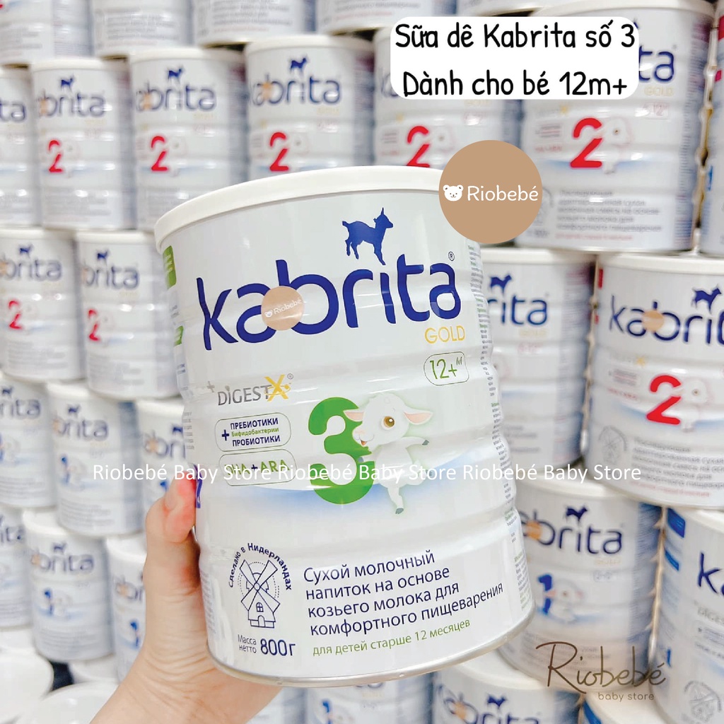 Sữa dê Kabrita 800g đủ số 1,2,3 [Hàng chuẩn Air - Nội địa Nga]