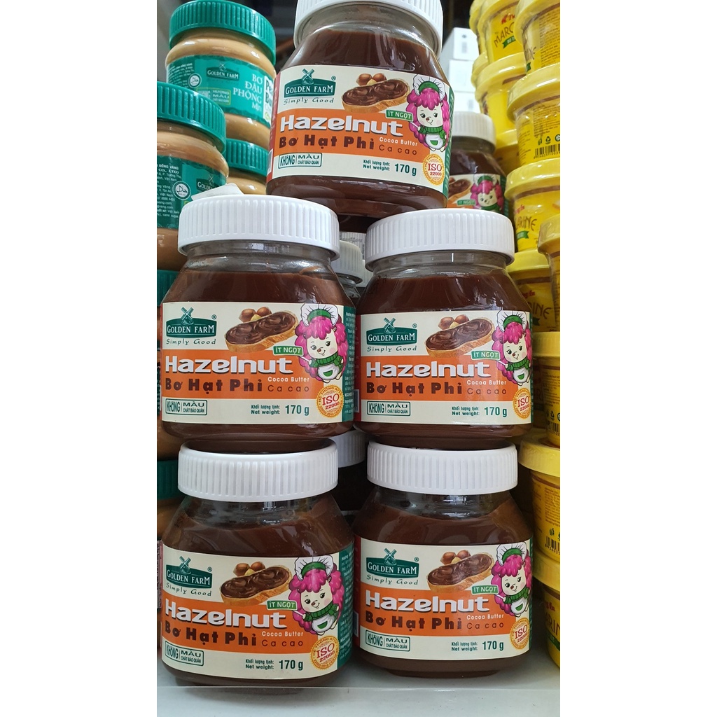 Bơ hạt Phỉ Golden Farm 170gr