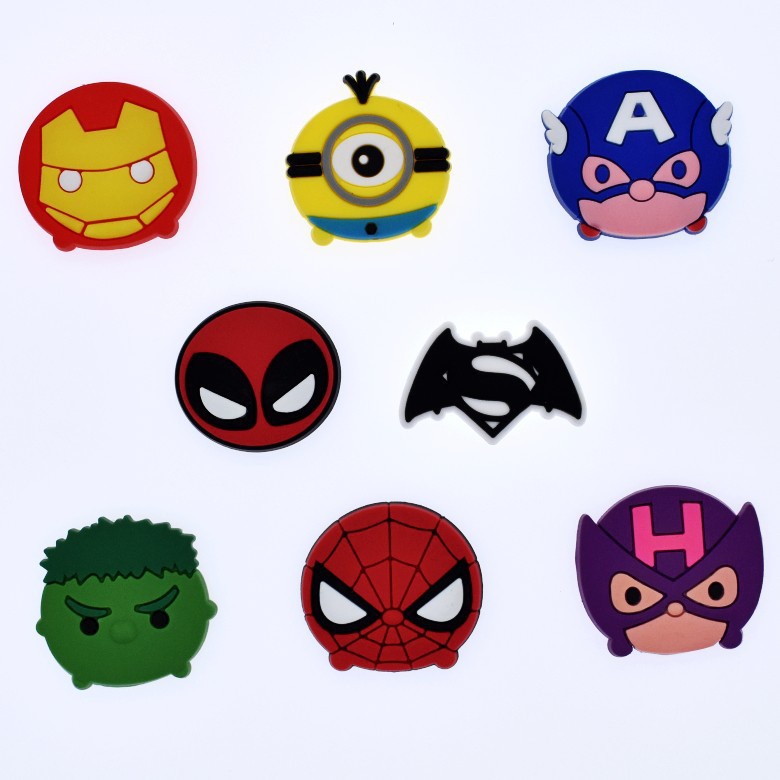 Nút Bấm Gắn Giày crocs jibbitz pins marvel hero diy