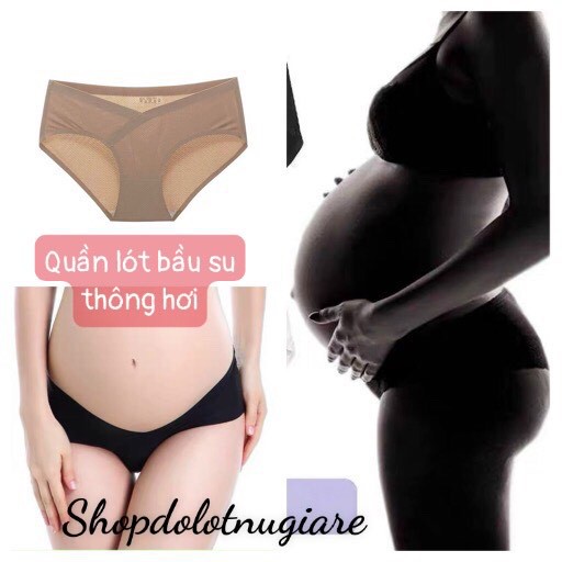 Quần lót bầu và sau sinh cạp chéo chất su đúc thông hơi có size từ 43 - 70kg_𝐐𝐋𝟒𝟗