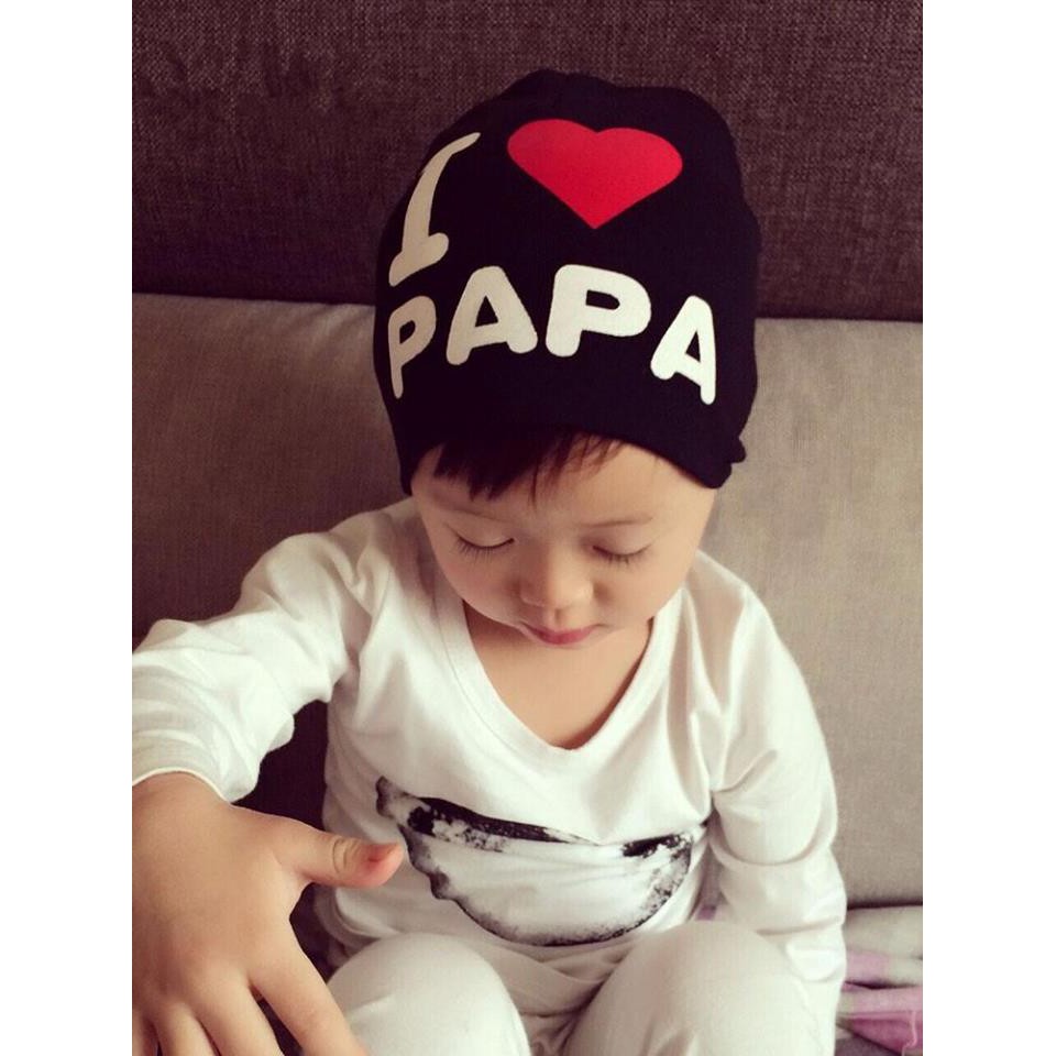 Sỉ 10 mũ I LOVE PAPA , I LOVE MAMA