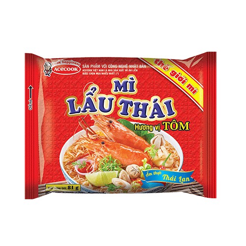 MÌ LẨU THÁI - GÓI 81g - ACECOOK