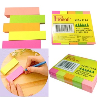 Giấy note pronoti 5 màu 12 x 50 mm