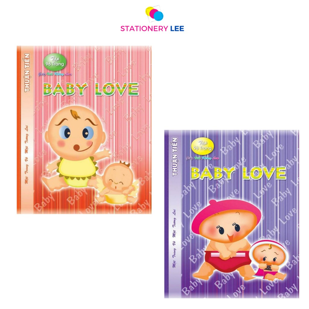 Tập Học Sinh Baby Love 96 Trang Dày 100gsm (Lốc 10 quyển)