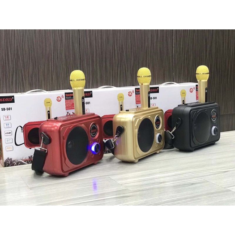 Bộ Loa Bluetooth kèm mic Hát Karaoke bluetooth SD-501