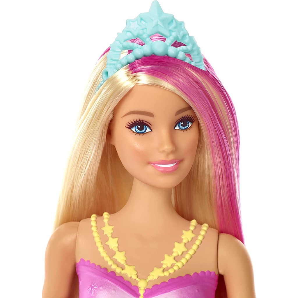 Barbie Dreamtopia Sparkle Lights Mermaid with Blonde & Pink Hair GFL82 Búp Bê barbie Nàng Tiên Cá Tóc Vàng Lấp Lánh gfl82