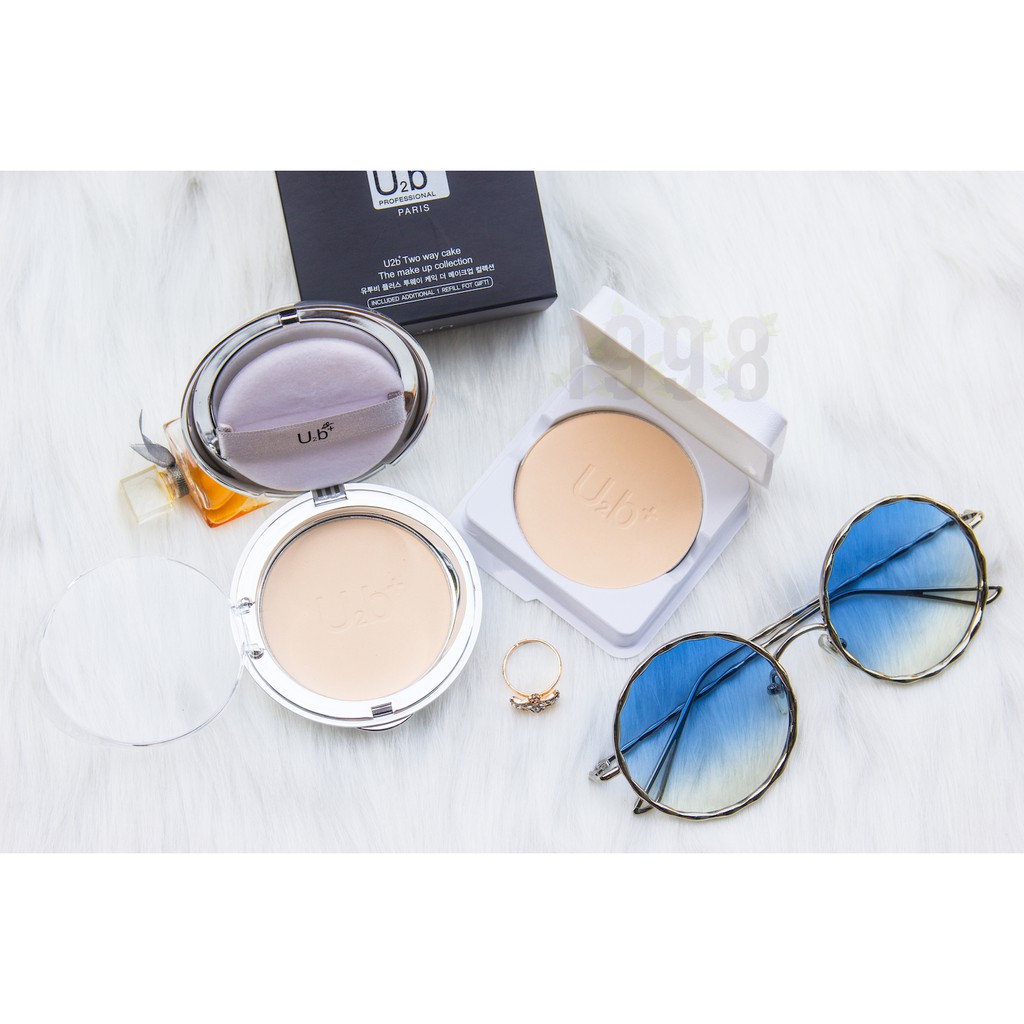 Phấn nền nén chuyên nghiệp Hàn Quốc siêu mịn và chống nhờn U2b ( tặng kèm 1 lõi fill) | BigBuy360 - bigbuy360.vn