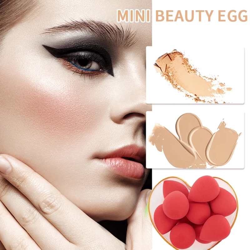 Mút Trang Điểm Mini Hình Quả Bầu 7 Màu Làm Đẹp Cho Nữ
