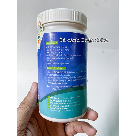 MEN VI SI XỬ LÝ NƯỚC HỒ CÁ DẠNG BỘT MR BIO FISH BIO FLOC 02 150G