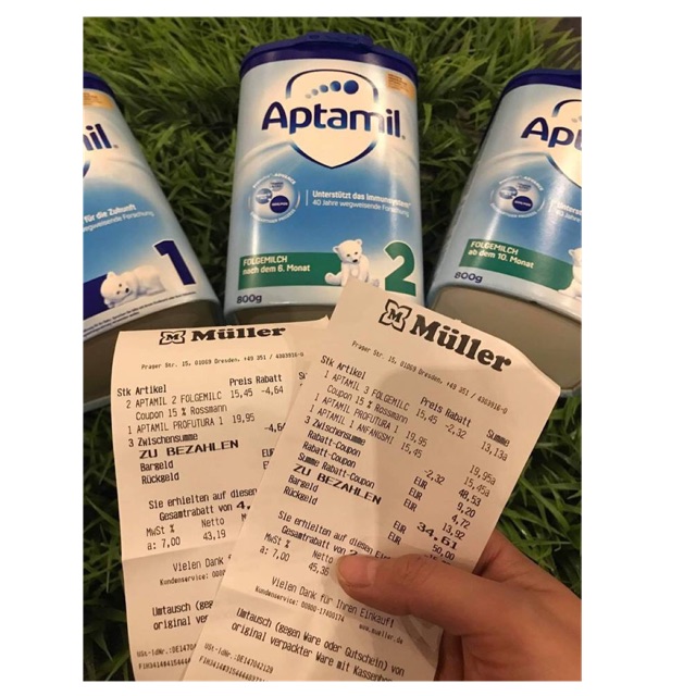 Sữa Aptamil Đức 1, 2, 3